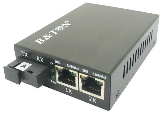 Chuyển đổi Quang-Điện Media Converter Unmanaged Fiber Switch BTON BT-982SM-20