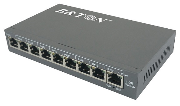 8-port 10/100/1000Mbps PoE Switch BTON BT-6009GE