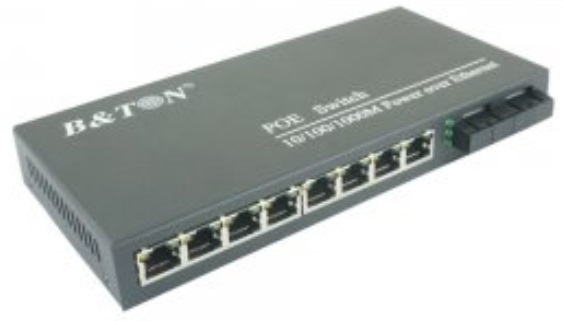 8-port 10/100/1000Mbps PoE Switch BTON BT-6208GE-20A/B