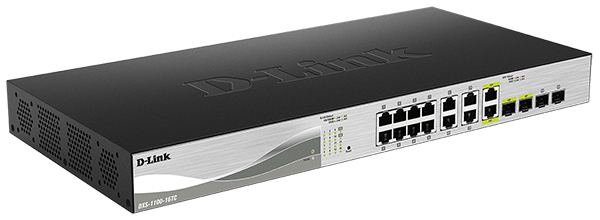 16-Port EasySmart 10-Gigabit Ethernet Smart Managed Switch D-Link DXS-1100-16TC