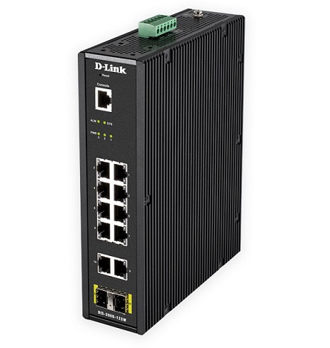 12-Port Gigabit Smart Managed Industrial Switch D-Link DIS-200G-12SW