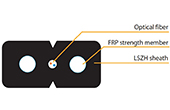 Cáp quang VIVANCO | FTTH Indoor Optical Fiber Cable 4 core VIVANCO VCFHNF47ALS (1000m/Drum)