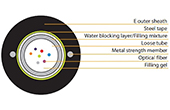 Cáp quang VIVANCO | Unitube Light Armoured Optical Fiber Cable 8 core VIVANCO VCFAUUS08S2PE (2000m/Drum)