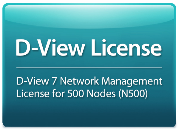 D-View 7 Network Management System (NMS) License for 500 Nodes D-Link DV-700-N500-LIC