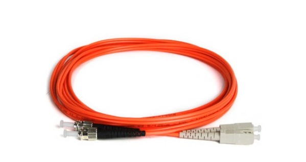 SC/UPC-ST/UPC OM3 Multimode Duplex Fibre Patch Cable VIVANCO VCFCTCDUM3LS5