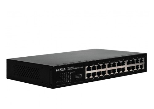 24 port 10/100/1000Mbps Gigabit Unmanaged Switch APTEK SG1240