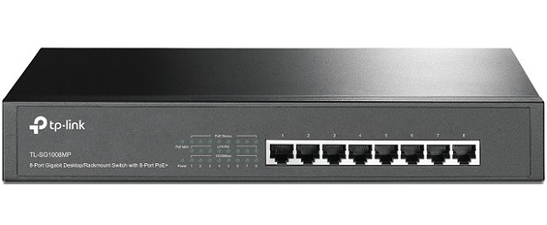 8-Port Gigabit Switch with 8-Port PoE+ TP-LINK TL-SG1008MP