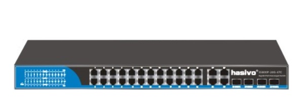 24-Port GE PoE + 4-Port Combo Switch HASIVO S5800WP-24G-4TC