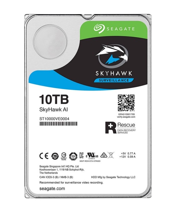 Ổ cứng chuyên dụng 10TB SKYHAWK AI SEAGATE ST10000VE0004