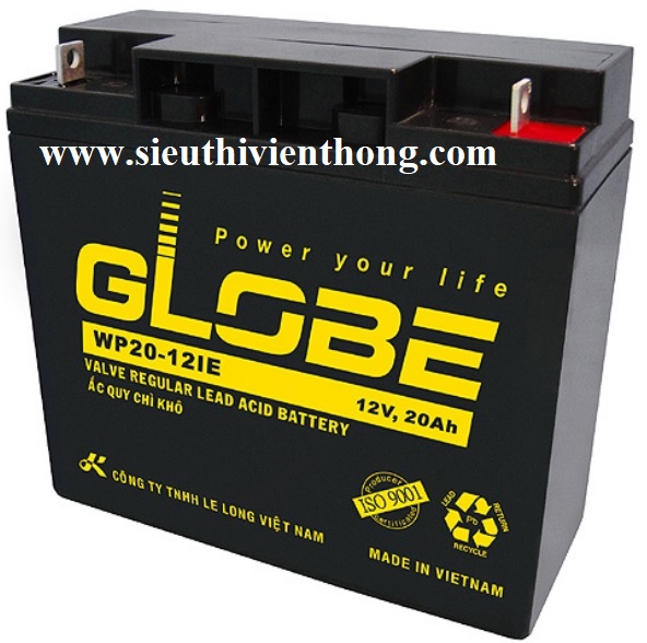 Ắc quy 12V-20AH GLOBE WP20-12IE