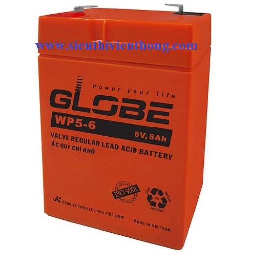 Ắc quy 6V-5AH GLOBE WP5-6