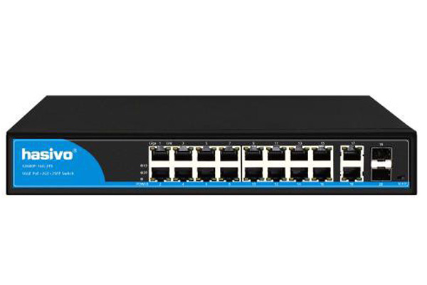 Switch PoE Gigabit 10/100/1000 HASIVO S2600WPH-16G-2TS