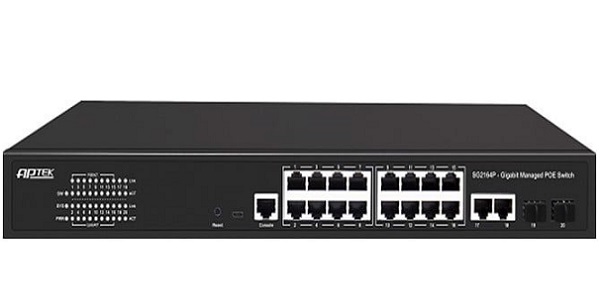 16-port Gigabit PoE Managed Switch APTEK SG2164P