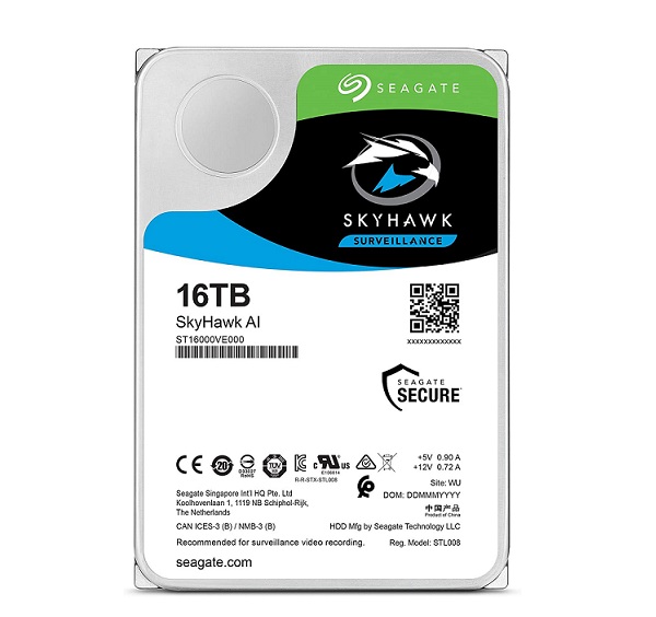 Ổ cứng chuyên dụng 16TB SKYHAWK AI SEAGATE ST16000VE0008