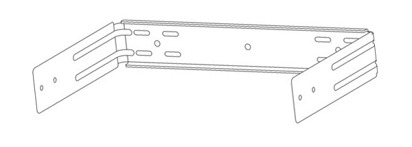 U-bracket for 10 inch subwoofer white Electro-Voice UB-10DW