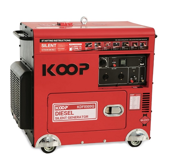 Máy phát điện chạy dầu Diesel 6.5kVA KOOP KDF8500Q