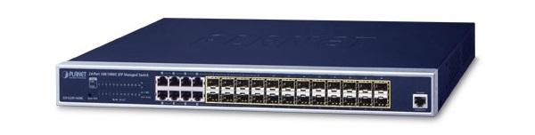 24-port 100/1000X SFP + 8-port Shared TP Managed Switch PLANET GS-5220-16S8C