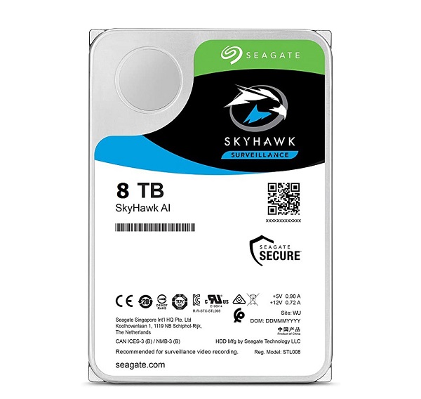 Ổ cứng chuyên dụng 8TB SKYHAWK AI SEAGATE ST8000VE000