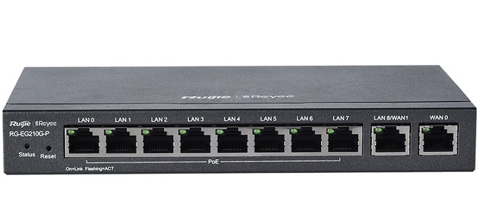 10-port Gigabit Cloud Managed Router RUIJIE RG-EG210G-P