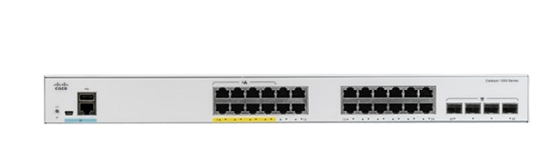 24-port 10/100/1000 PoE+ Ethernet + 4-port 1G SFP Uplinks Switch Cisco C1000-24FP-4G-L