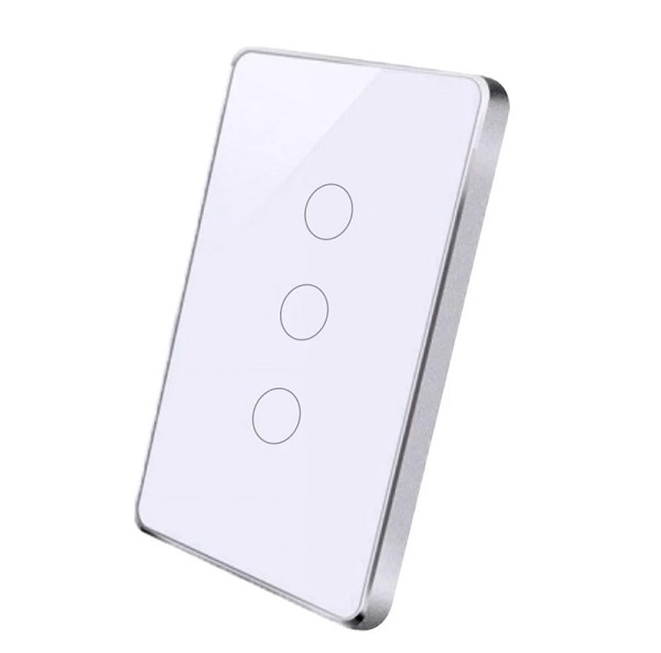 Công tắc cảm ứng 3 nút có viền Wifi SmartZ WS1.3W