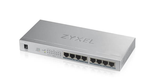 8-port GbE Unmanaged PoE Switch ZyXEL GS1008-HP