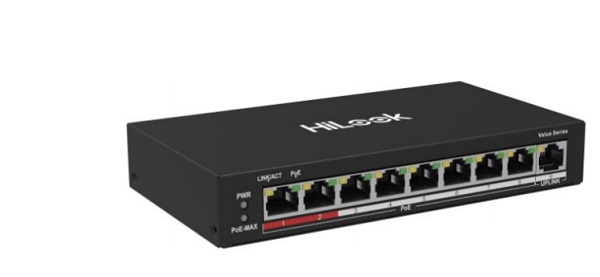 8-Port 100 Mbps Long-Range Unmanaged PoE HILOOK NS-0109P-60 (B)