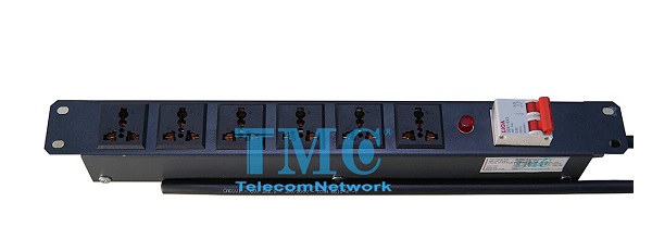 Ổ điện rack PDU 6 cổng có CB TMC TMC-PDU6CB