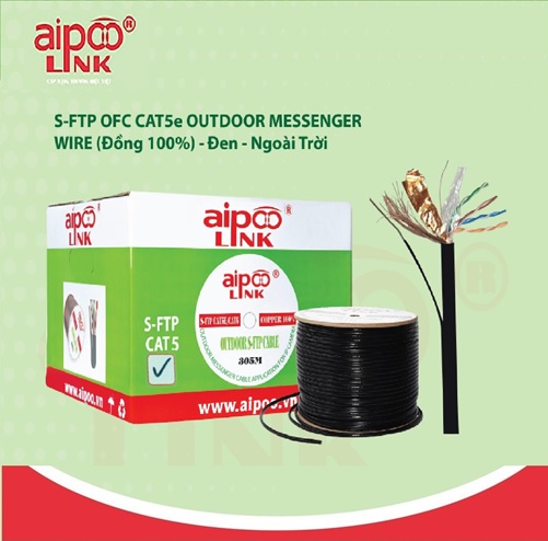 Cáp mạng Outdoor Aipoo Link CAT5e SFTP