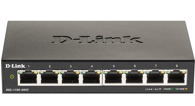 8-Port Gigabit Smart Managed Switch D-Link DGS-1100-08V2