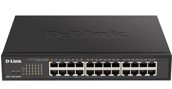 24-Port Gigabit PoE Smart Managed Switch D-Link DGS-1100-24PV2