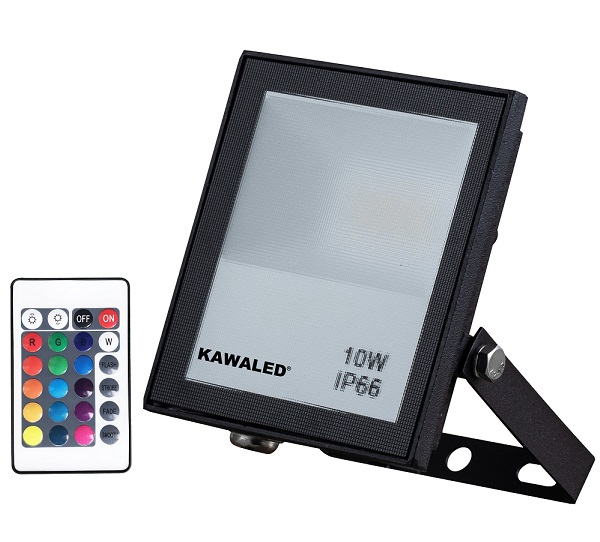 Đèn pha LED đổi màu 10W KAWALED FL10W-RGB2