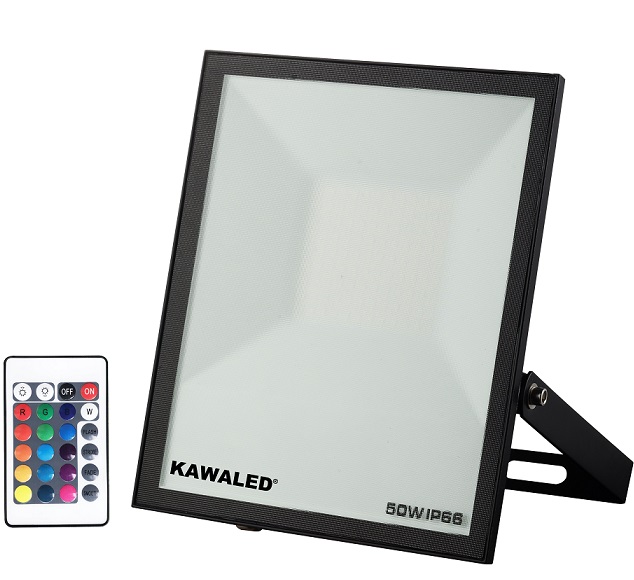 Đèn pha LED đổi màu 50W KAWALED FL50W-RGB2