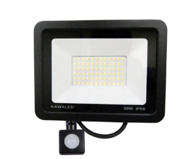 Đèn pha LED cảm ứng hồng ngoại 50W KAWALED FLH50W-FS23B