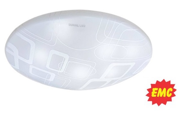 Bóng đèn ốp trần LED chụp hoa văn EMC 15W DUHAL KEFB815V