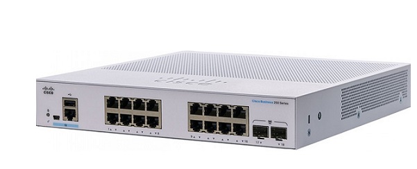 18-Port Gigabit Ethernet Smart Switch CBS250-16T-2G-EU