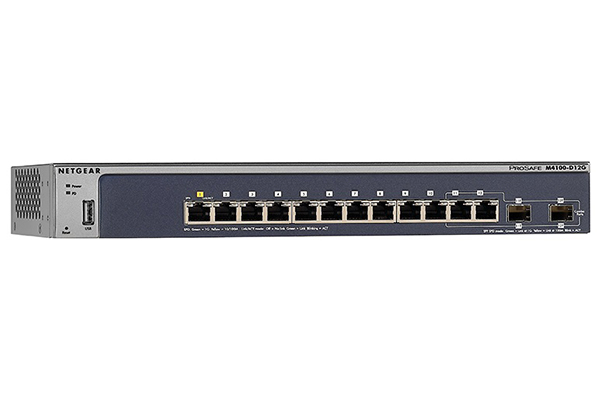 12x1G and 2xSFP (shared) Managed Switch NETGEAR M4100-D12G (GSM5212)