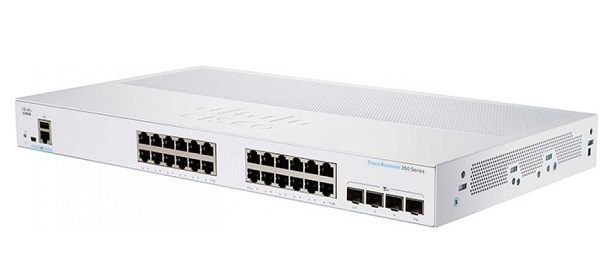 24-Port Gigabit Ethernet + 4-Port 10 Gigabit SFP+ Smart Switch CISCO CBS250-24T-4X-EU