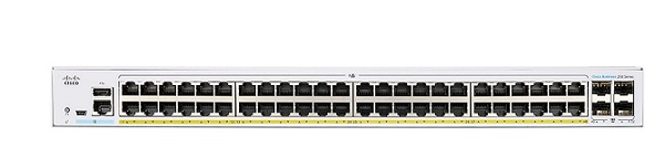 52-Port Gigabit Ethernet PoE Unmanaged Switch CISCO CBS250-48PP-4G-EU