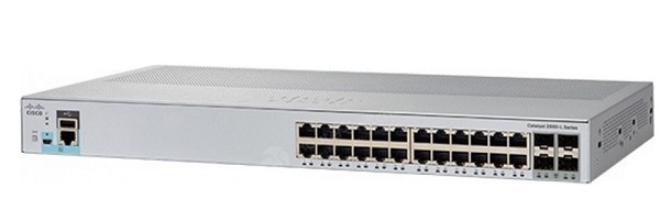 24-Port Gigabit Ethernet + 4 x 10G SFP+ Switch CISCO WS-C2960L-24TQ-LL