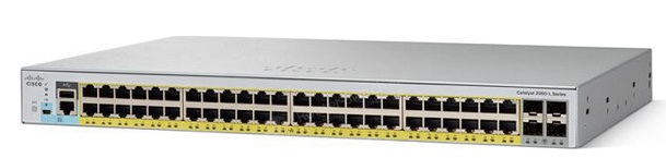 48-Port Gigabit Ethernet PoE + 4 x 10G SFP+ Switch CISCO WS-C2960L-48PQ-LL