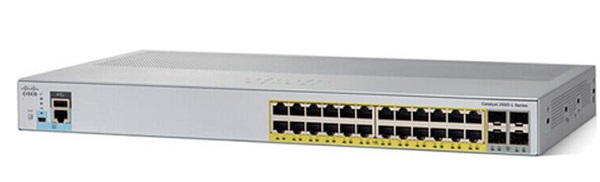 24-Port GE PoE + 4 Gigabit SFP Smart Managed Switch CISCO WS-C2960L-SM-24PS