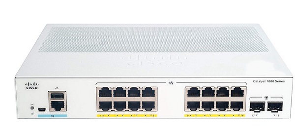 16-port Gigabit Ethernet + 2-port 1G SFP Uplinks Switch Cisco C1000-16T-2G-L