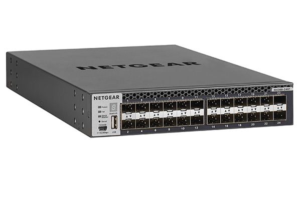 24xSFP+ and 2x10G (shared) Managed Switch NETGEAR M4300-24XF (XSM4324FS)