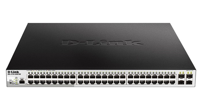 52-Port Gigabit Metro Ethernet PoE Switch D-Link DGS-1210-52MP/ME