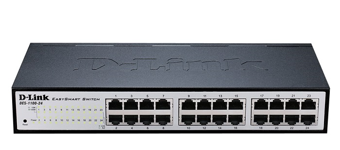 24-Port Fast Ethernet Smart Managed Switch D-Link DES-1100-24