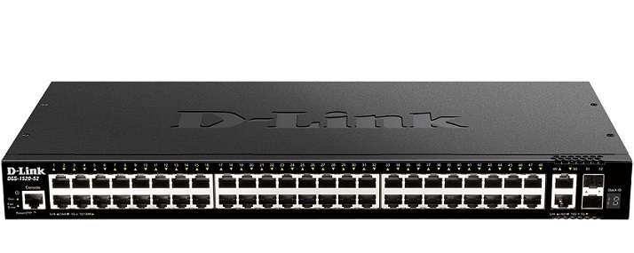 52-port Gigabit Layer 3 Stackable Smart Managed PoE Swith D-Link DGS-1520-52MP