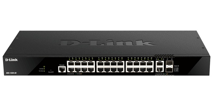 28-port Gigabit Layer 3 Stackable Smart Managed Switch D-Link DGS-1520-28