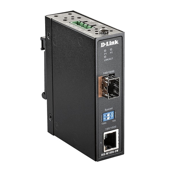 Gigabit Industrial Unmanaged Media Converter D-Link DIS-M100G-SW