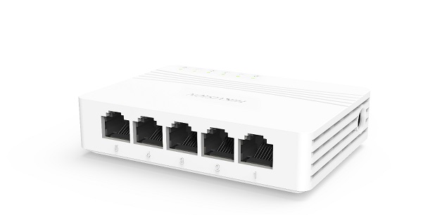 5-Port 10/100/1000Mbps Ethernet Switch HIKVISION DS-3E0505D-E